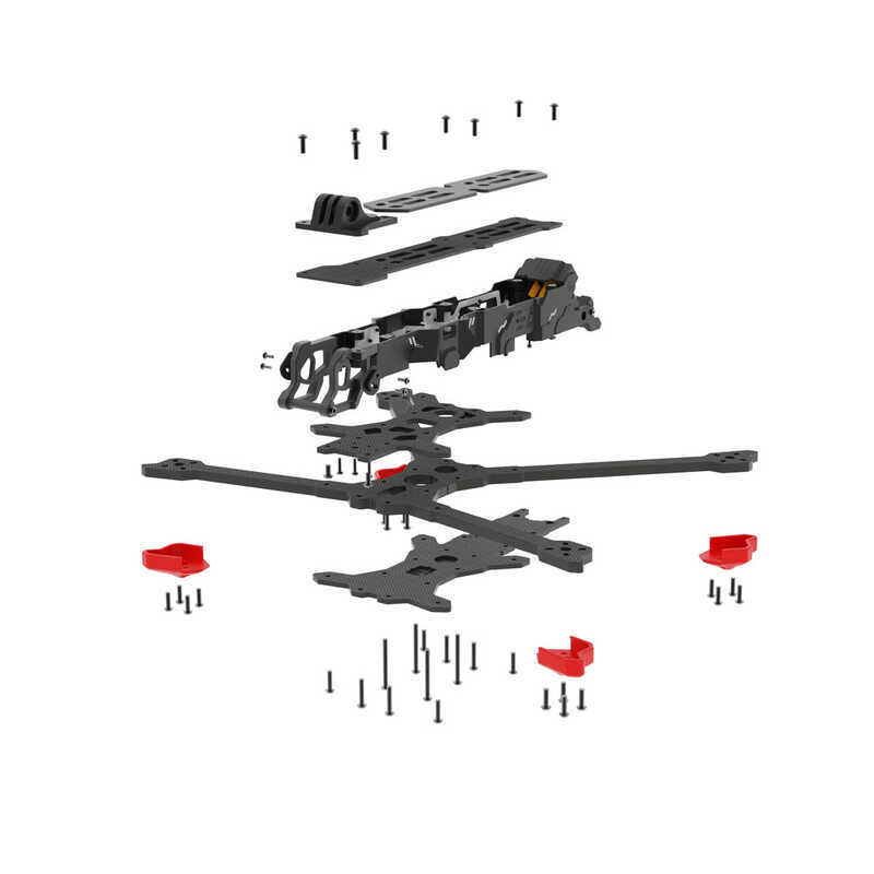 ▥ Iflight Chimera7 Pro V2 ชุดกรอบ 327 มม.7.5 นิ้วยาว 6 มม.สําหรับ DJI O3 Air หน่วย FPV Freestyl