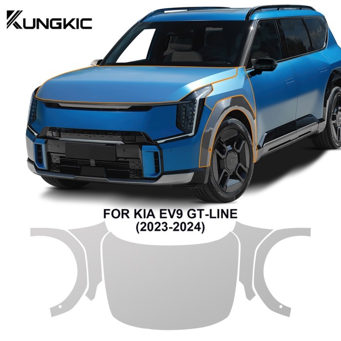 Car Paint Protection Film for KIA EV9 GT-Line 2023 2024 PreCut TPU PPF Anti-scratch Transparent  Br