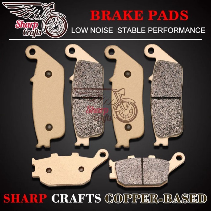 Motorcycle Front Rear Brake Pad For Honda VTX S3-S8 VT 1300 Chopper CB 600 Hornet 1998-2012 CBF 600