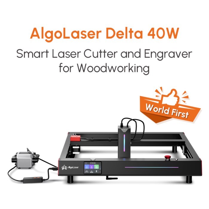 High Power AlgoLaser Delta 40W Diode Laser Engraver Laser Engraver Cutter Wifi Air Engraving CNC Wo