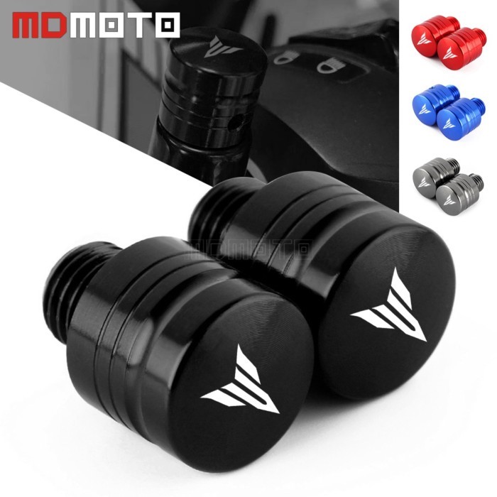 2Pcs M10X1.25 Motorcycle CNC Mirror Hole Plug Screw For Yamaha MT09 FZ09 MT07 FZ07 MT10 MT03 MT01 M