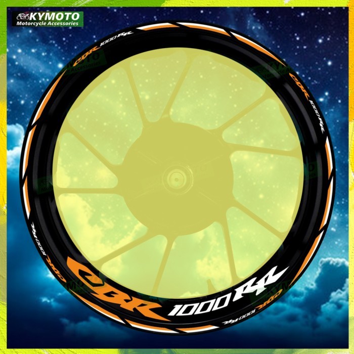 For Honda CBR1000RR CBR 1000RR reflective motorcycle wheel 17 inch sticker fairing wheel decal rim