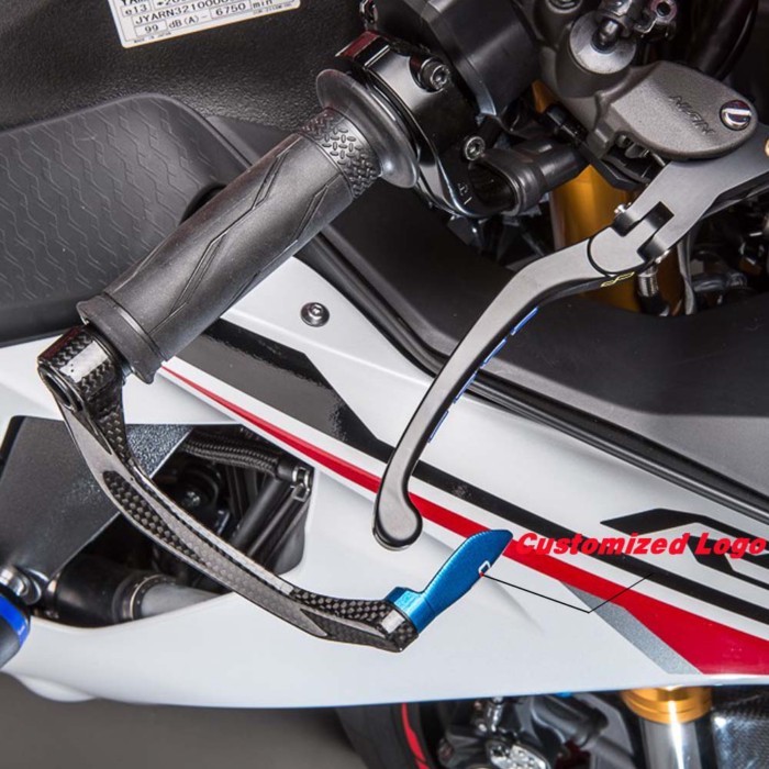 For YAMAHA YZF-R1/M R6 R3 R7 R15 R25 R125 Bike Protection Carbon Fiber Handle Bar Grips End Brake C