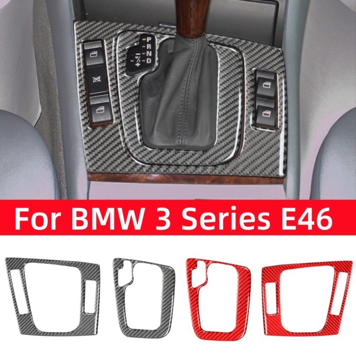 For BMW 3 Series E46 323i 328i 330i 325i 1999-2004 Accessories Carbon Fiber Interior Car Gear Shift