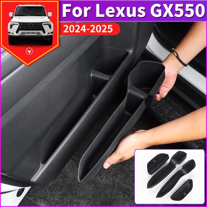For 2024 2025 Lexus GX550 GX550h Car Door Storage Slots Silica gel pad,Upgraded Accessories gx 550