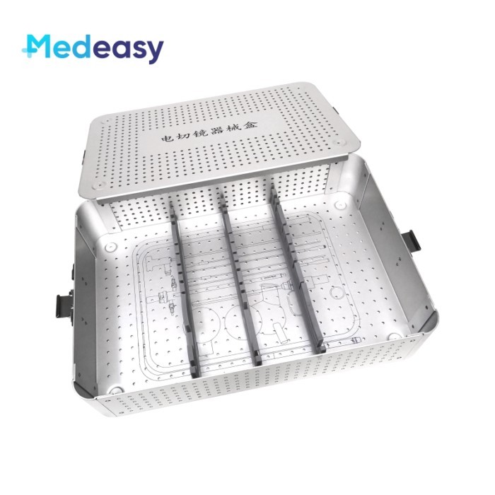 Surgical Instruments Sterilization Box, Medical Disinfection Container for Resectoscope Instruments