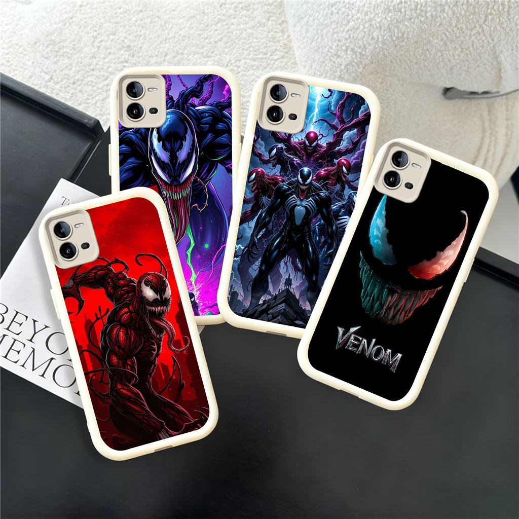WA47 Venom Casing สําหรับ Hp ชุบ VIVO IQOO Y200 Z9X V40 Z9 Y28 V29E Y35 Y19S Z1 V20 2024 Pro 5G วัสด