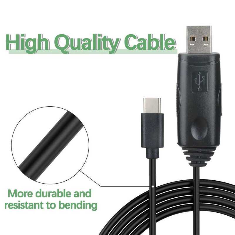 ▥ Original สายการเขียนโปรแกรม USB Type-C สําหรับ  Uv-98 PLUS Uv-99  Dm-5000 Dm-600