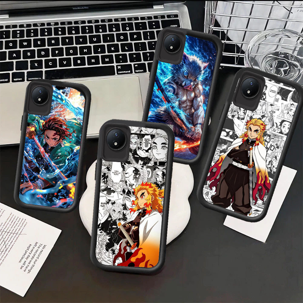 WB38 Demon SlayerปลอกสําหรับHpชุบVIVO Y53S Y51A V40 Y200 Y33 Y51S Y300 Y02S Z1 Y200e Y19S Y01 Pro 5G