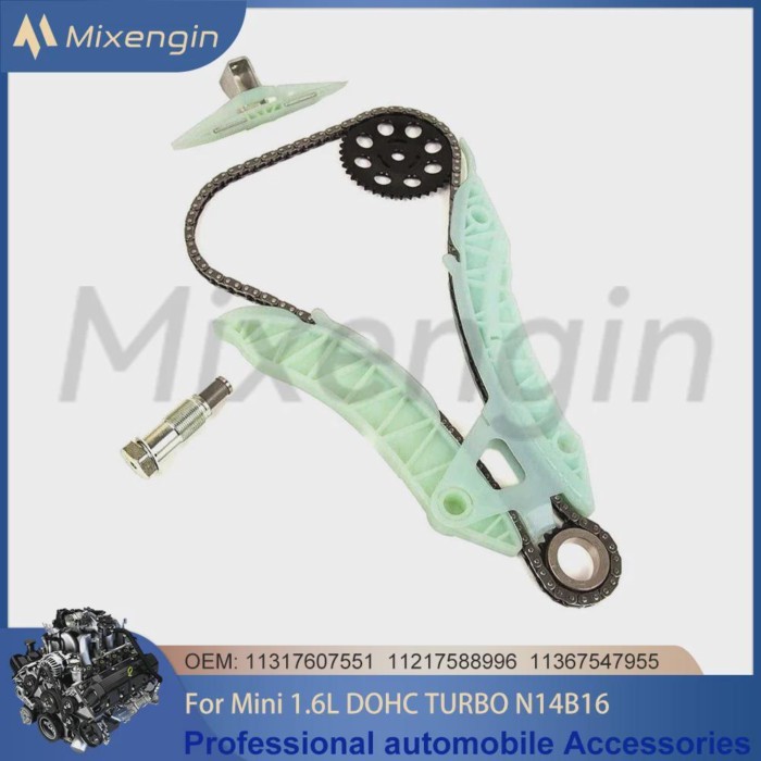 Auto Engine Parts Timing Chain Set Kit For 1.6L 1.6T N14 Mini Cooper John Cooper Works 2006-2015 N1