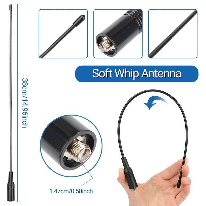 ▥ Am-771 Antenna Tri Band 144/220/430Mhz Sma-Female For  Uvk5 Uvk6 Uv5r Plus  M