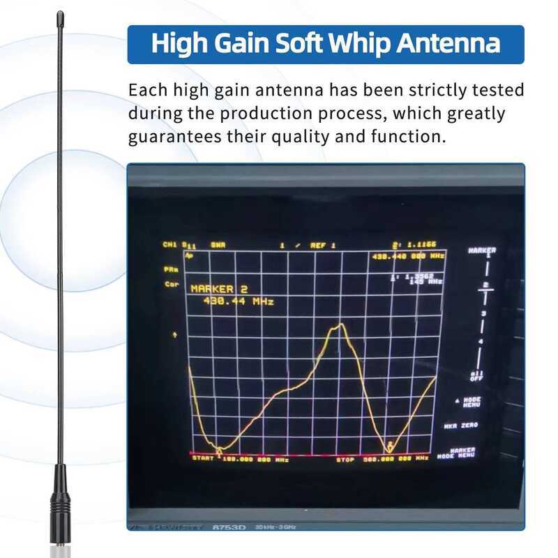 ▥ Am-771 Antenna Tri Band 144/220/430Mhz Sma-Female For  Uvk5 Uvk6 Uv5r Plus  M