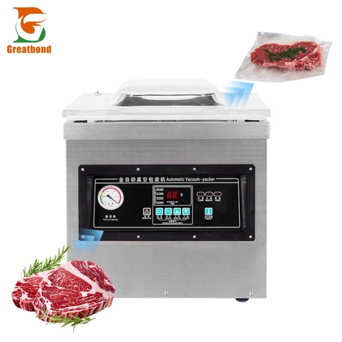 Dz-500 Hot Sale Tabletop Semi-Automatic Electric Nitrogen Supermarket Kitchen Food Fish Vegetable S