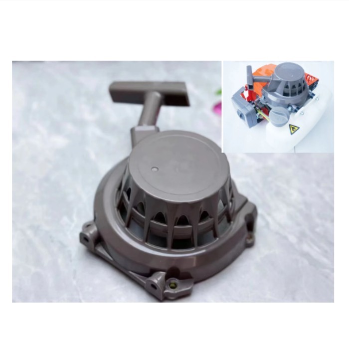 Super Easy Double Spring Puller Recoil Starter For 2T GD630 63cc 1E48F 80CC 1E53F Brush Cutter Eart