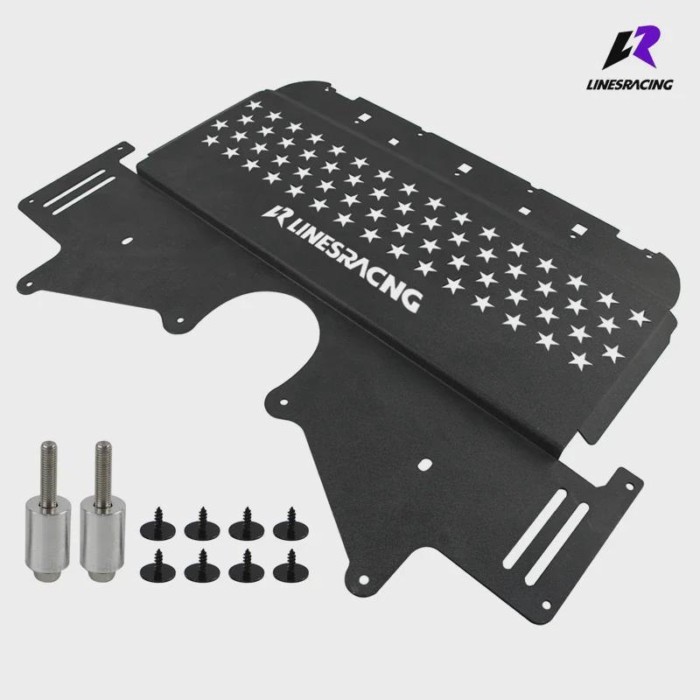 Oil Cooler Skid Plate For BMW BMW G80 G82 M3 M4 G87 M2 2021-2024 Aluminum  Black/ Silver
