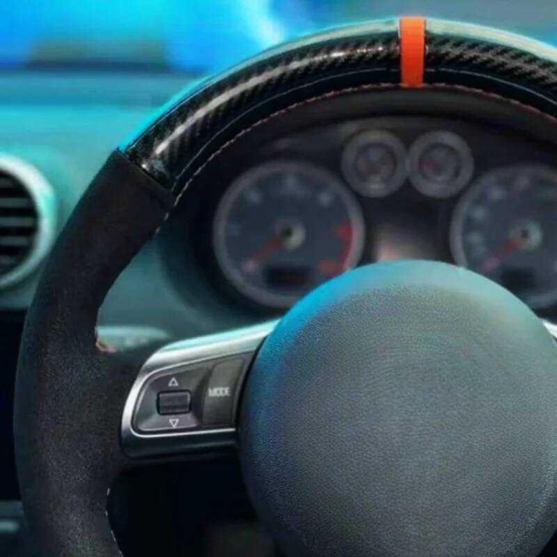 ▥ Hand Sewing Black Car Steering Wheel Cover For Audi TT TTS 8J 2006-2013 2014 A3 S3 8P Sportba