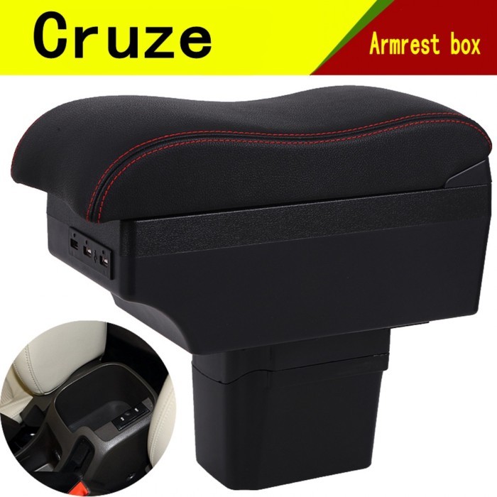 For Chevrolet cruze Armrest box Elbow support Center console box central Store content box with cup