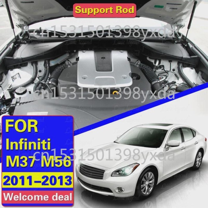 Front Bonnet Engine Hood Gas Strut for Infiniti M37 M56 M35H 2011-2013 for Q70 Q70L 2014-2019 Shock