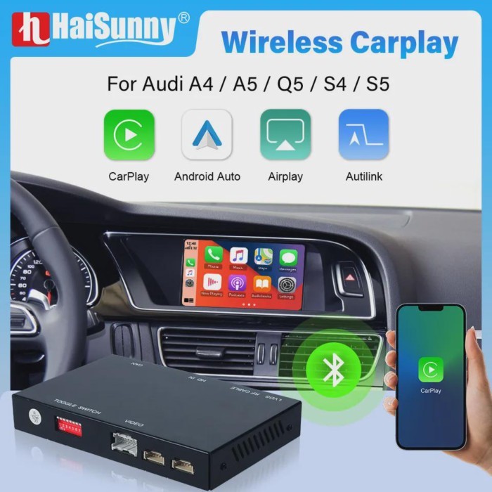NO MMI 3G MIB2 Wireless Carplay Module For Audi A4 Q5 A5 S5 B8 A4L 2010-2012 2014 2015 2016+ Androi
