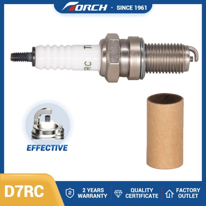 1PCS China Original Torch Resistor Motorcycle Spark Plug D7RC Replace for DR7EA for Suzuki Ozark 25