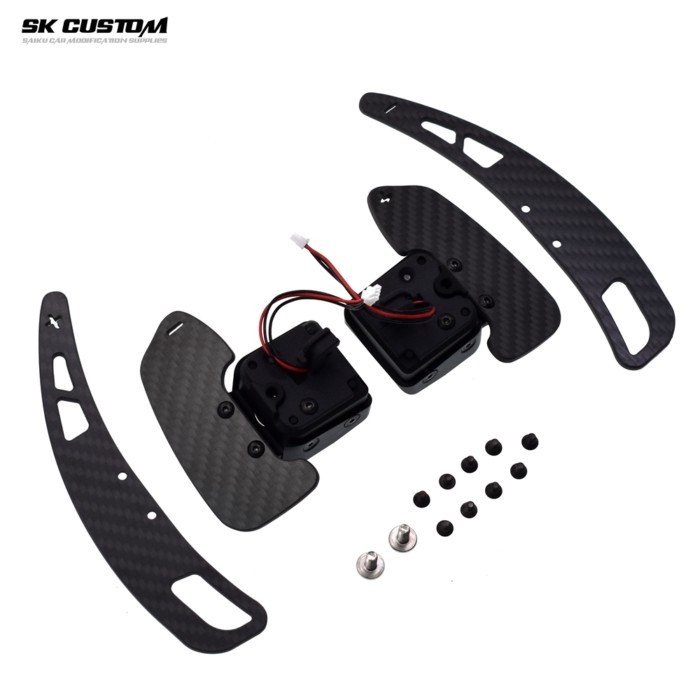 SK CUSTOM carbon fiber magnetic paddle shifters suitable for Audi B9 PA A3 A4 A5 RS3 S4 S5 car inte