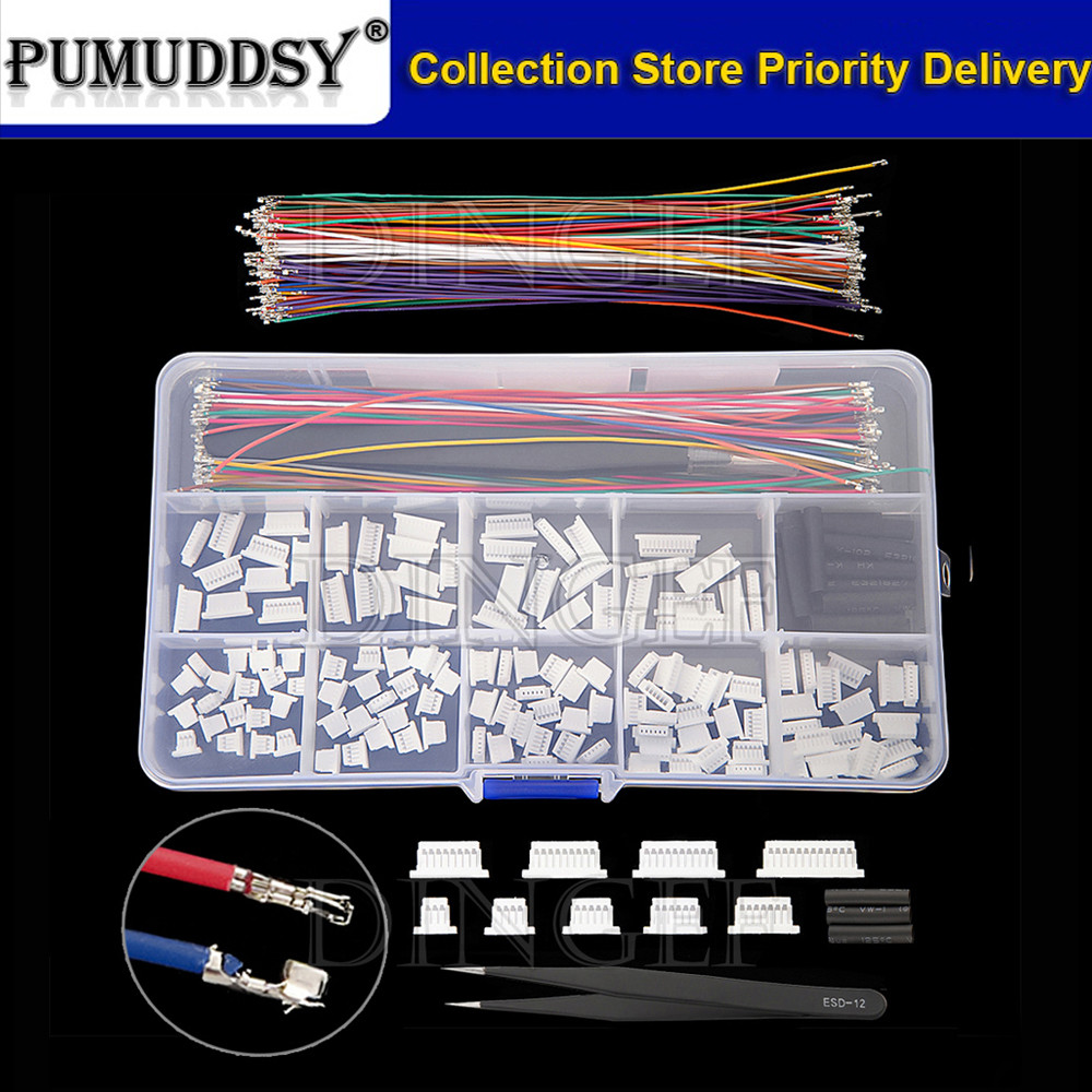 SH1.0MM JST 1 มม.ชุดขั้วต่อสายเคเบิล JST ชาย Header 3P-12P 28AWG Crimped พร้อม Terminal สําหรับ GPS 