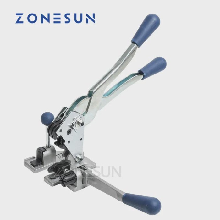 ZONESUN Manual Strapping Tool Packaging Tool Multifunction Plastic 13mm PP Packing Strap Belt Tensi