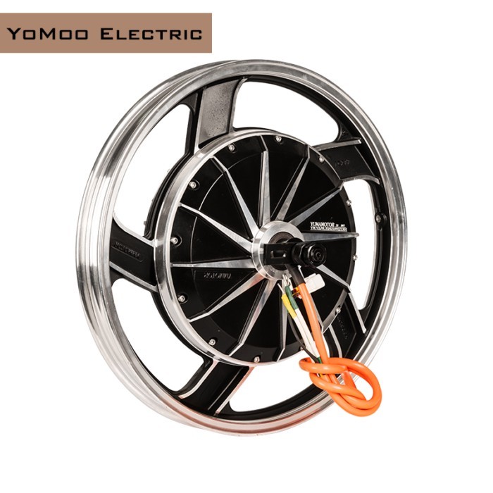 YMMOTOR HY260 3000w V1 17x1.6" 72V 80A Brushlss DC Hub Motor For Electric Motorcycle
