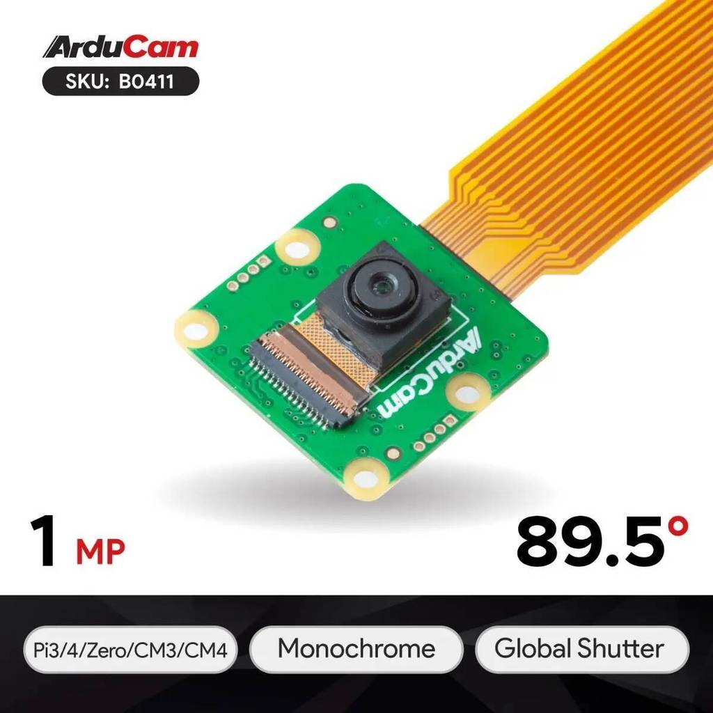 Arducam OV9281 Monochrome Global Shutter โมดูลกล้องสําหรับ Raspberry Pi