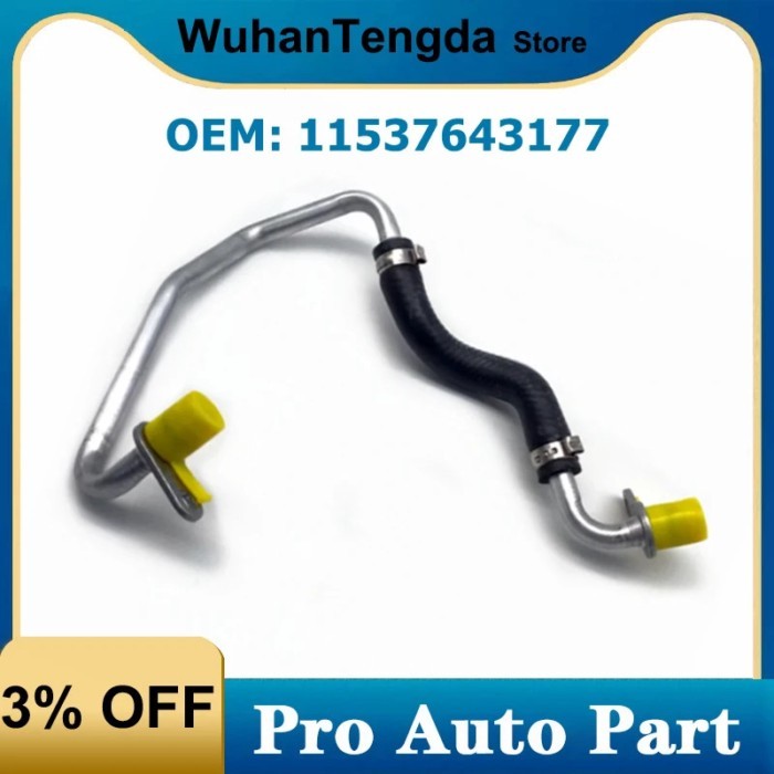 for BMW X1 X2 X3 X4 X5 X6 X7 F32 F33 F36 G12 G32 G38 11537643177 Engine Turbocharging Hose Coolant