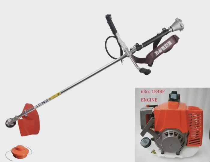 2T 63CC 1E48F Największa moc silnika benzynowego 80CC 1E53F Wieszak do zarośli z bocznym mocowaniem