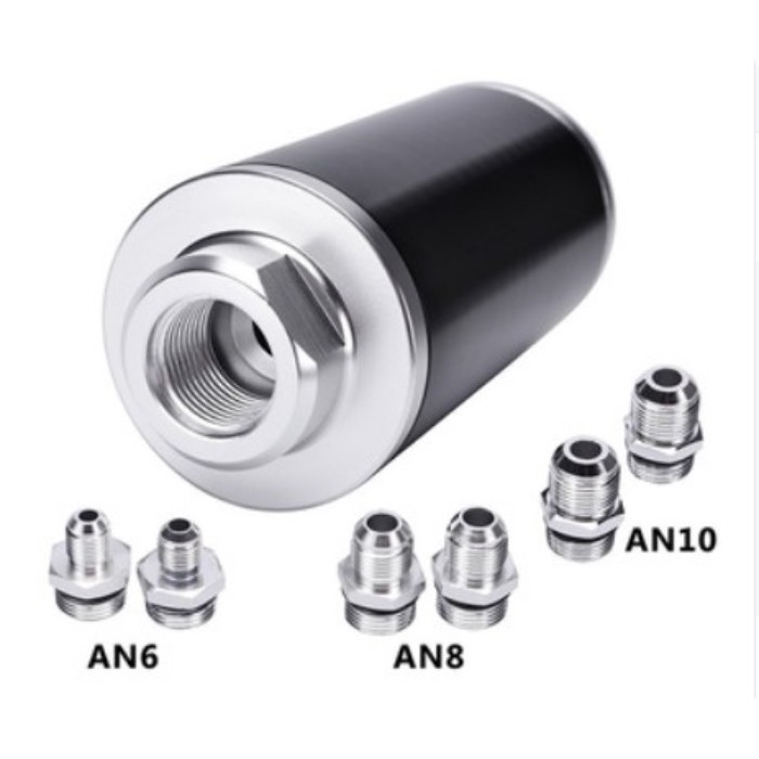 HaoFa universal 6AN  8AN 10AN aluminum 30 Micron fuel filter for car