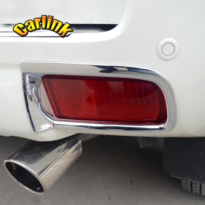 ABS Chrome For Toyota Land Cruiser Prado FJ150 FJ 150 2010 -2017 Rear Fog Light Lamp Cover Trim Fra