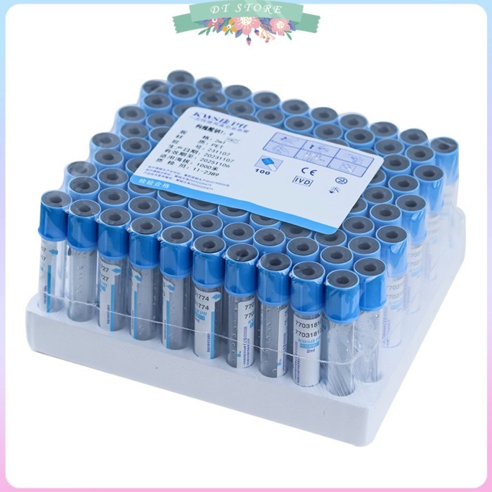 100pcs anticoagulant Blood coagulation sodium citrate plastic tube sterile negative pressure vacuum
