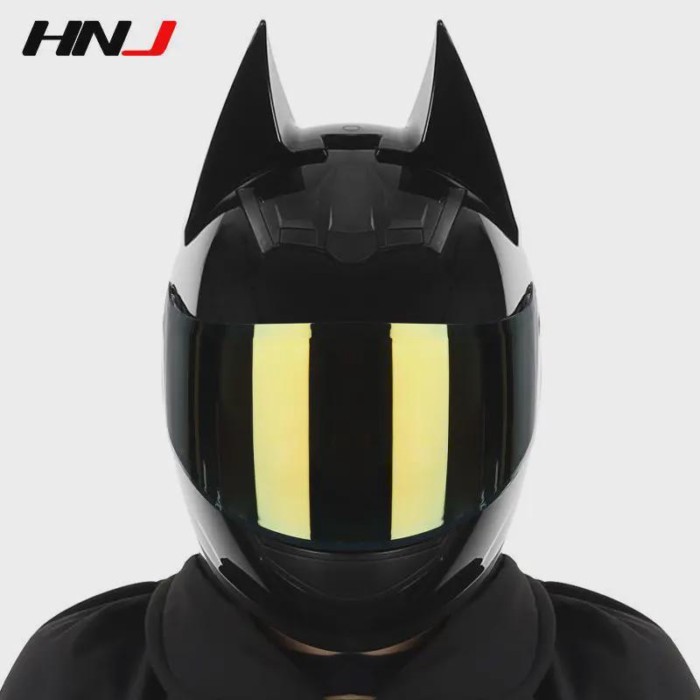 Bat Motorcycle Helmet Capacetes Full Face Color lens Helmet Casco Moto Street Knight Equipment Casc