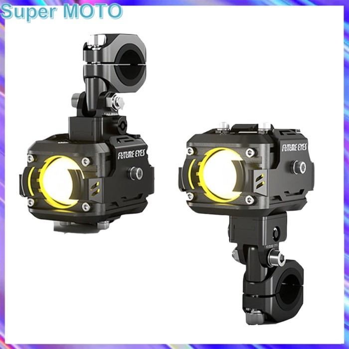2024 Future Eyes F150 Motorcycle Spotlight Moto Wireless 60W Fog Blender Switch Motorcycle Fog Ligh