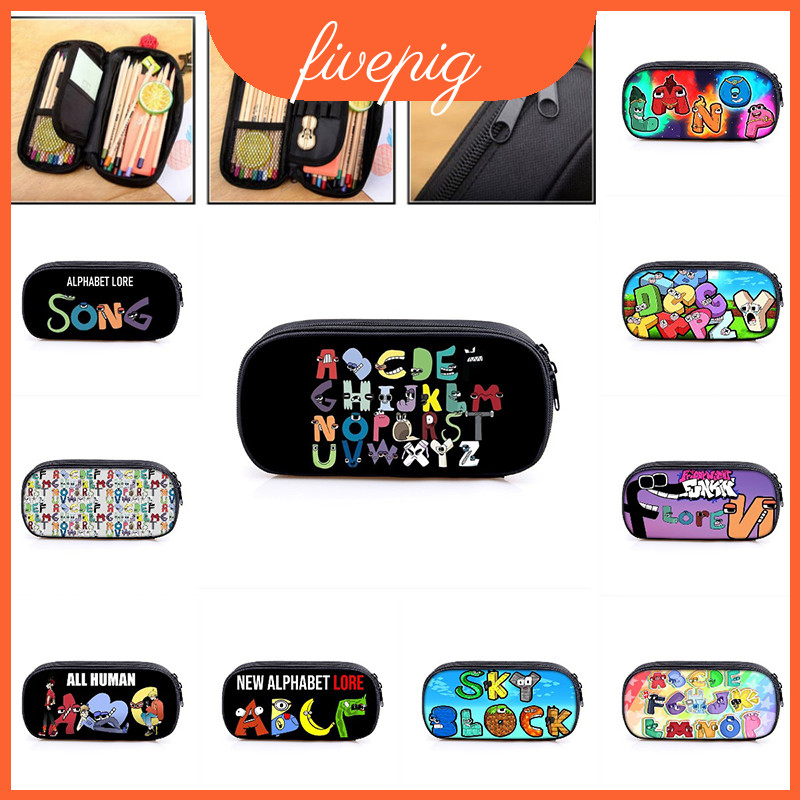 Lore Pencil Alphabet Case ความจุขนาดใหญ่กระเป๋ากระเป๋าสําหรับของขวัญเครื่องเขียนโรงเรียน
