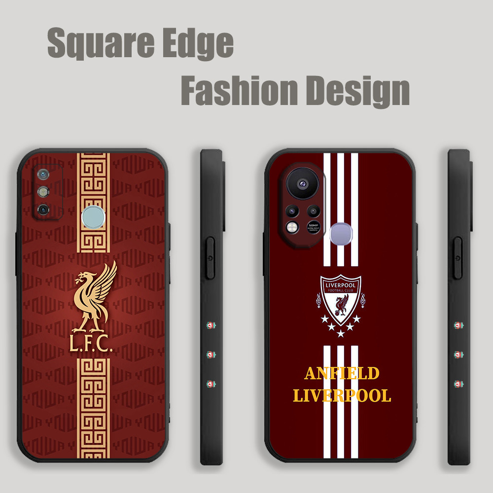 ปลอกสําหรับ Infinix Note 12 Pro 30 30i 40 Pro GT 10 Pro Zero Hot 40i Liverpool Fc โลโก้ Art สีดํา Re