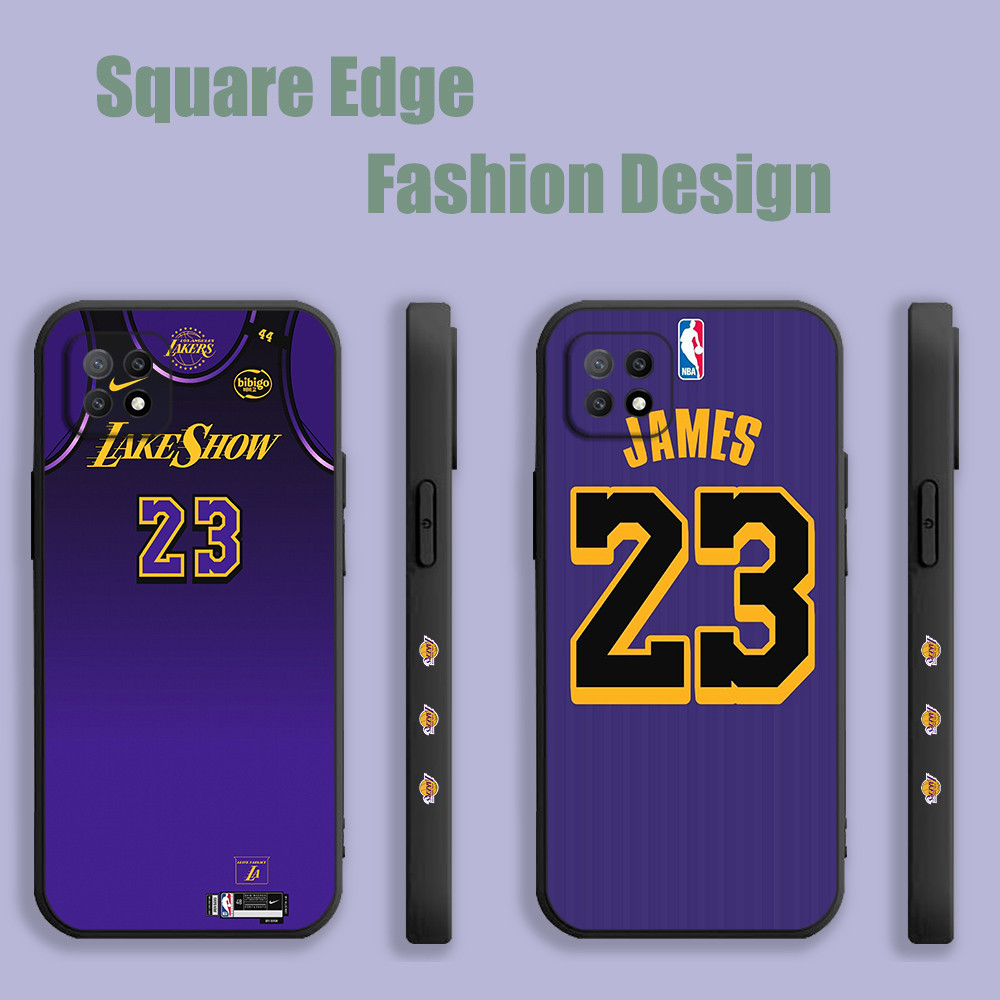 ปลอกสําหรับ Samsung Galaxy S25 S25 ULTRA A16 A36 Lebron James Lakers LBJ Jersey OYZ08 เคสโทรศัพท์ขอบ
