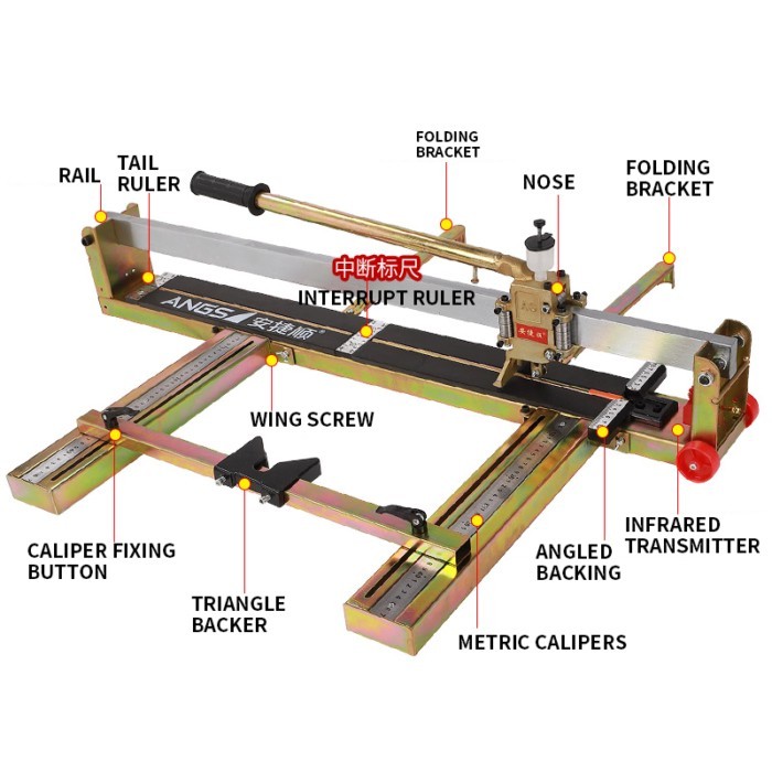 Manual tile cutter, ceramic tile push knife 800, infrared laser positioning push cutter, floor tile