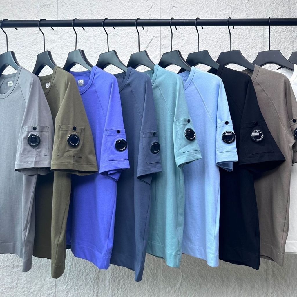 เสื้อยืดแขนสั้น CP COMPANY ทรงหลวม สวมใส่ง่าย อินเทรนด์ สำหรับทุกเพศ