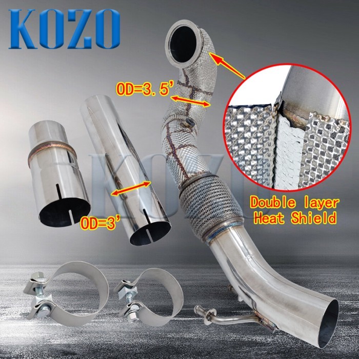 Turbo Downpipe Pipe for VW GOLF GTI MK7 MK7.5 EA888 2.0T Engine 13-19