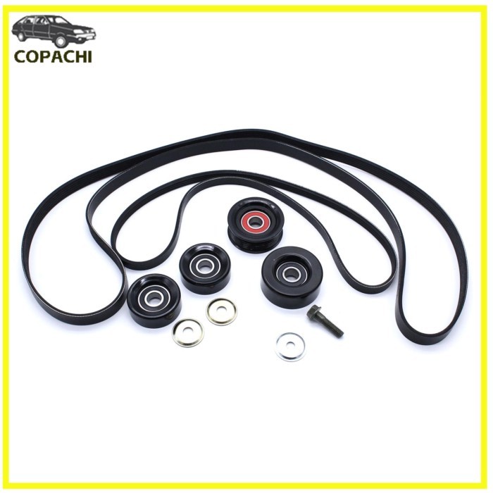 1set Belt Idler&Pulley Kit For Holden Commodore VT VX VU VY VZ V8 LS1 LS2 GEN3 5.7 6.0L Engine Car