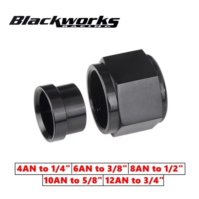 AN4 AN6 AN8 AN10 AN12 Straight Hose Fittings 0 Degree AN4 1/4 AN6 3/8 AN8 1/2 AN10 5/8 AN12 3/4 Alu