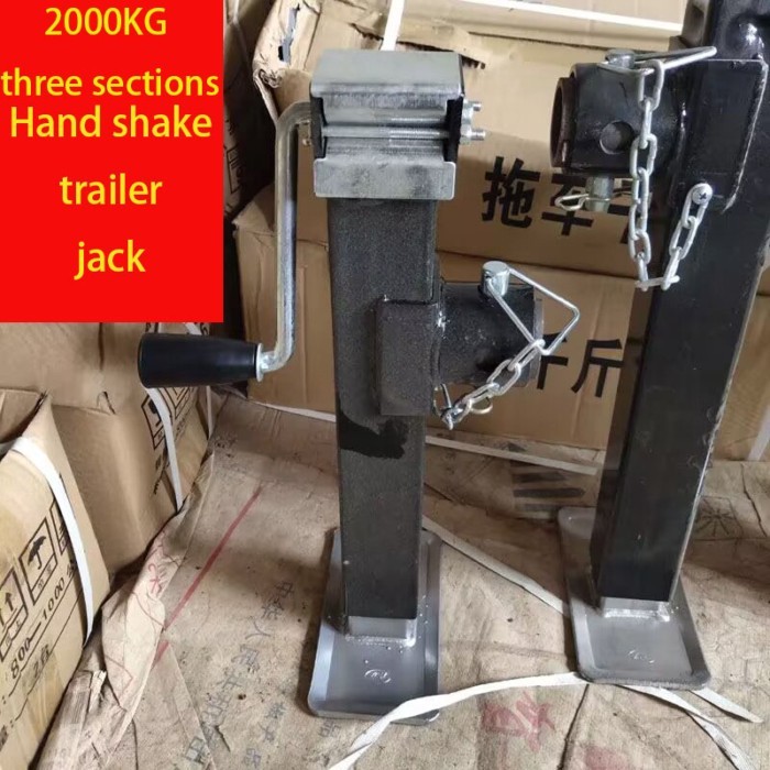 Trailer Jack Hand Guide Wheel Lifting Jack Trailer Bracket 2000KG Three Sections Farm Tools Support