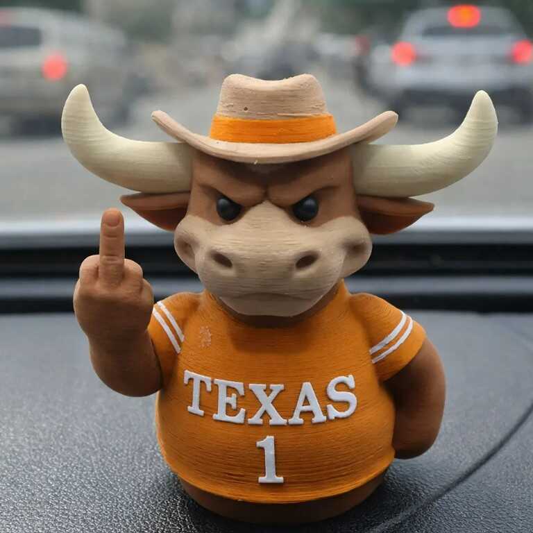 สินค้าใหม่ Texas Bull Middle Finger Duck Texas Bull Middle Finger Duck ตกแต่งบ้าน