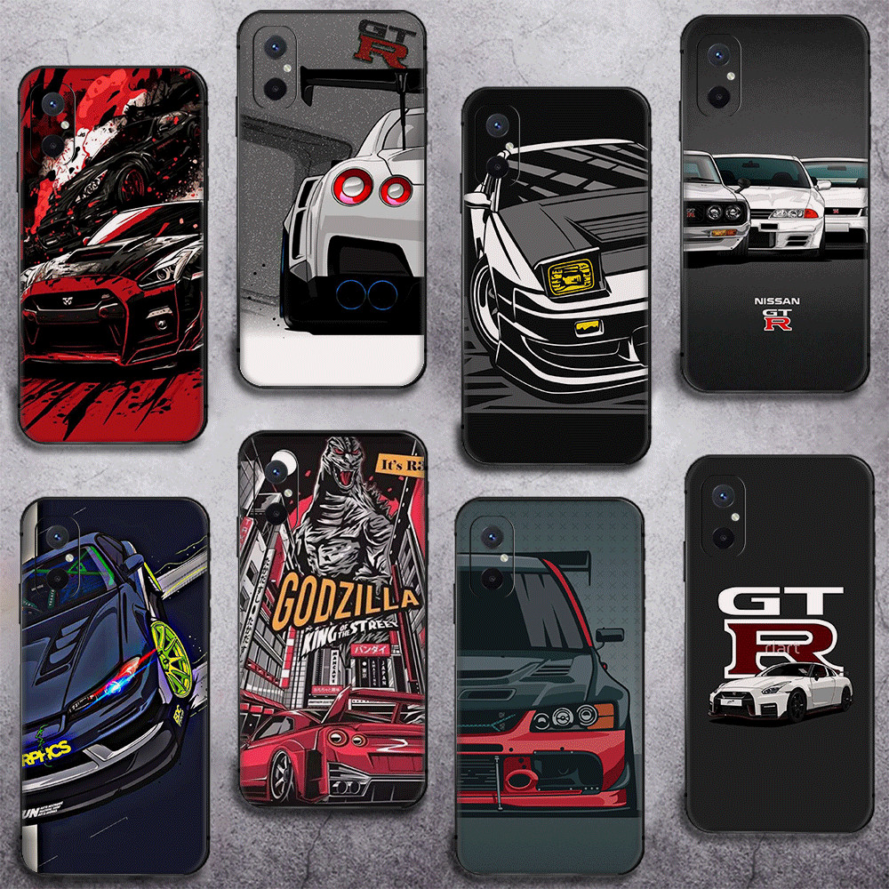 Redmi Note 7 8 9 10 4G Pro Max 8T 9S 9T ความเข้ากันได้เคสโทรศัพท์ TPU ฝาครอบป้องกันแบบนุ่ม GTR R34 s