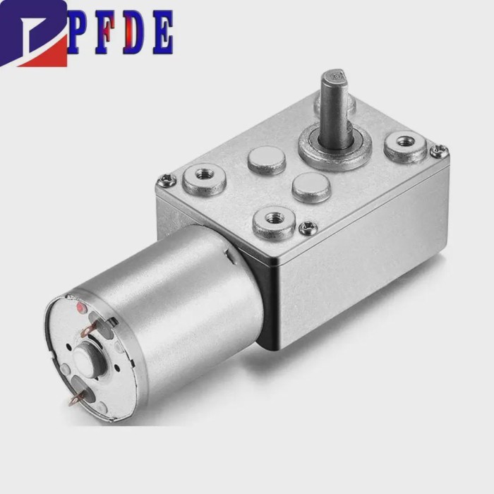 JGY370 Reduction Motor DC 6V 12V 24V Worm Turbo Geared Motor 2rpm/5rpm/10rpm/15rpm/20rpm/30rpm/50rp