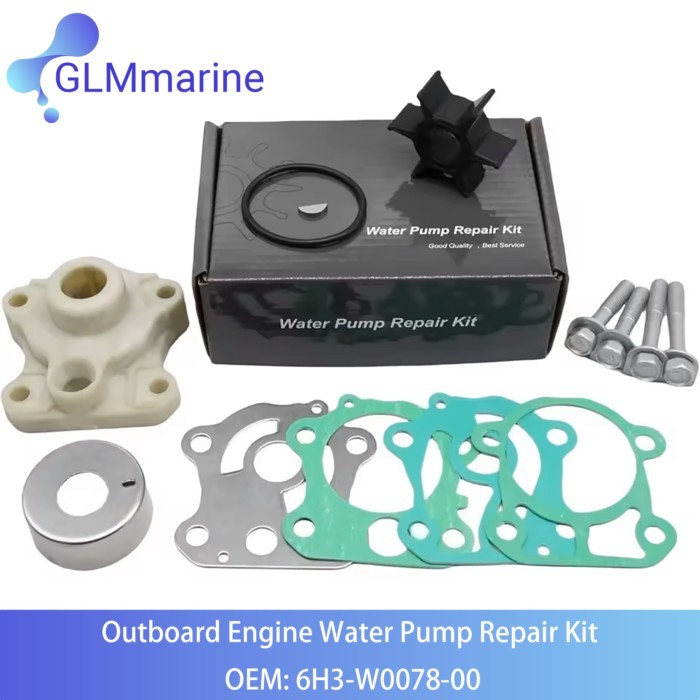 6H3-W0078-00 Fit for Yamaha Outboard 50HP 60HP 70HP Boat Engine Parts Water Pump Repair Kit 6H3-W00