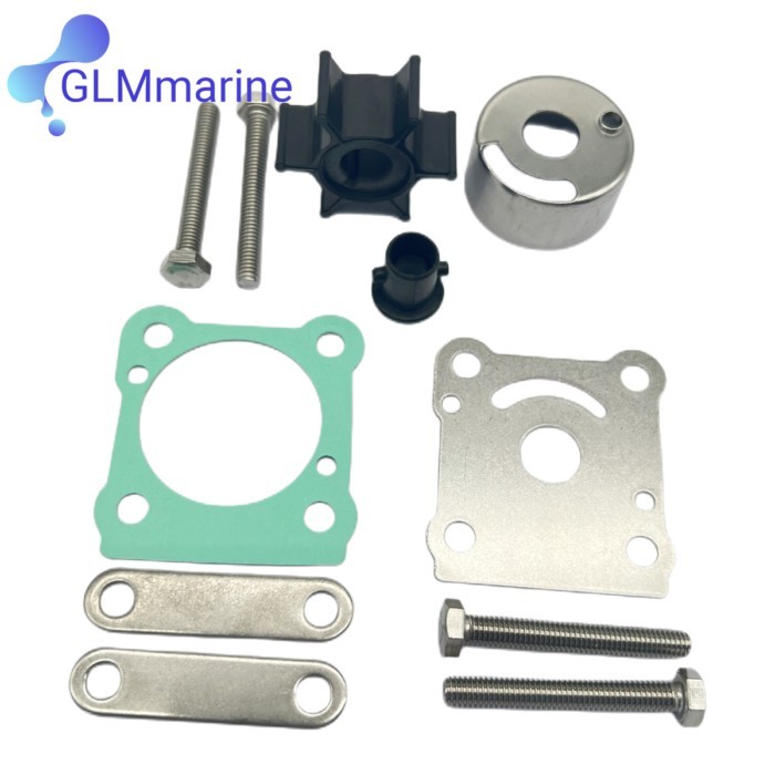 Water Pump Replacement Kit with Impeller for Yamaha Outboard Engine 6HP 8HP 6N0-W0078-A0 Sierra 18-